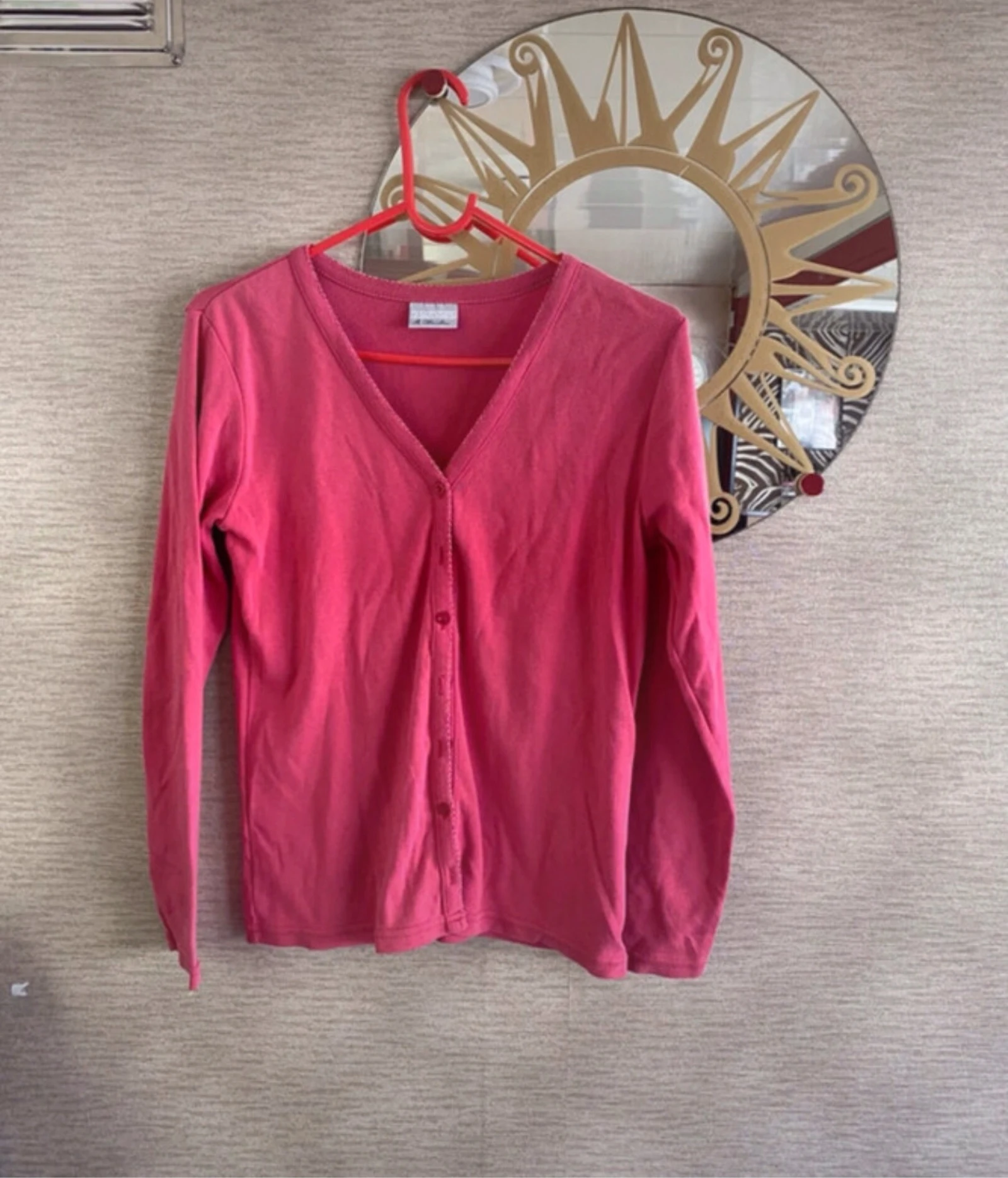 Gilet rose femme